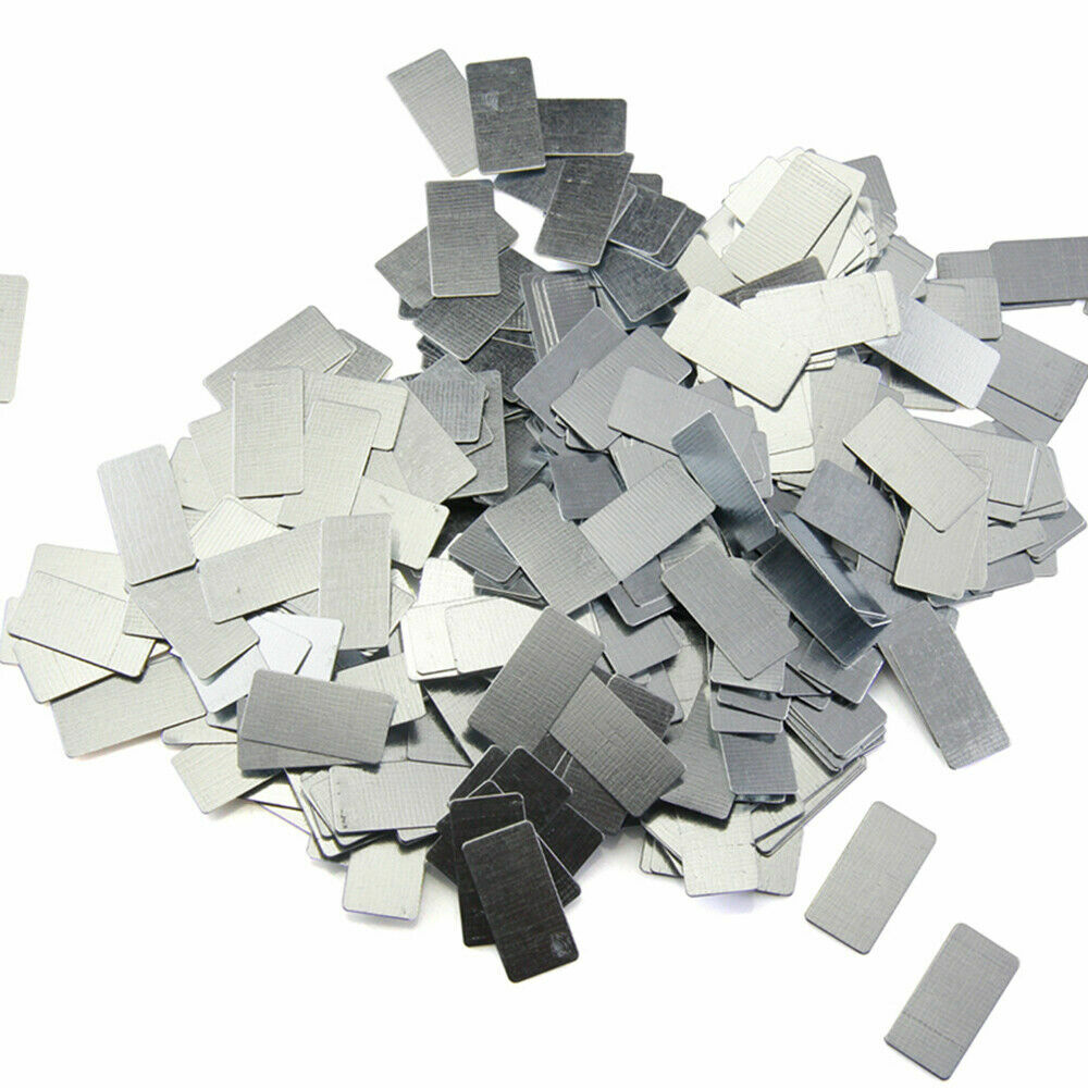 100PCS Galvanized Iron Sheet Plate Zinc Plated Metal DIY Craft 20 10 0.3mm