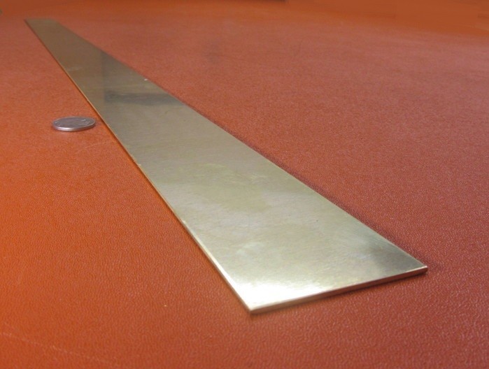 260 Brass Flat Bar .063″ Thick x 2.0″ Wide x 36″ Length