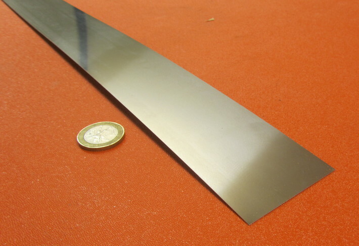 304 Stainless Steel Sheet Shim, .009″ (+/-.00045″) x 2.0″ x 10 Foot Length