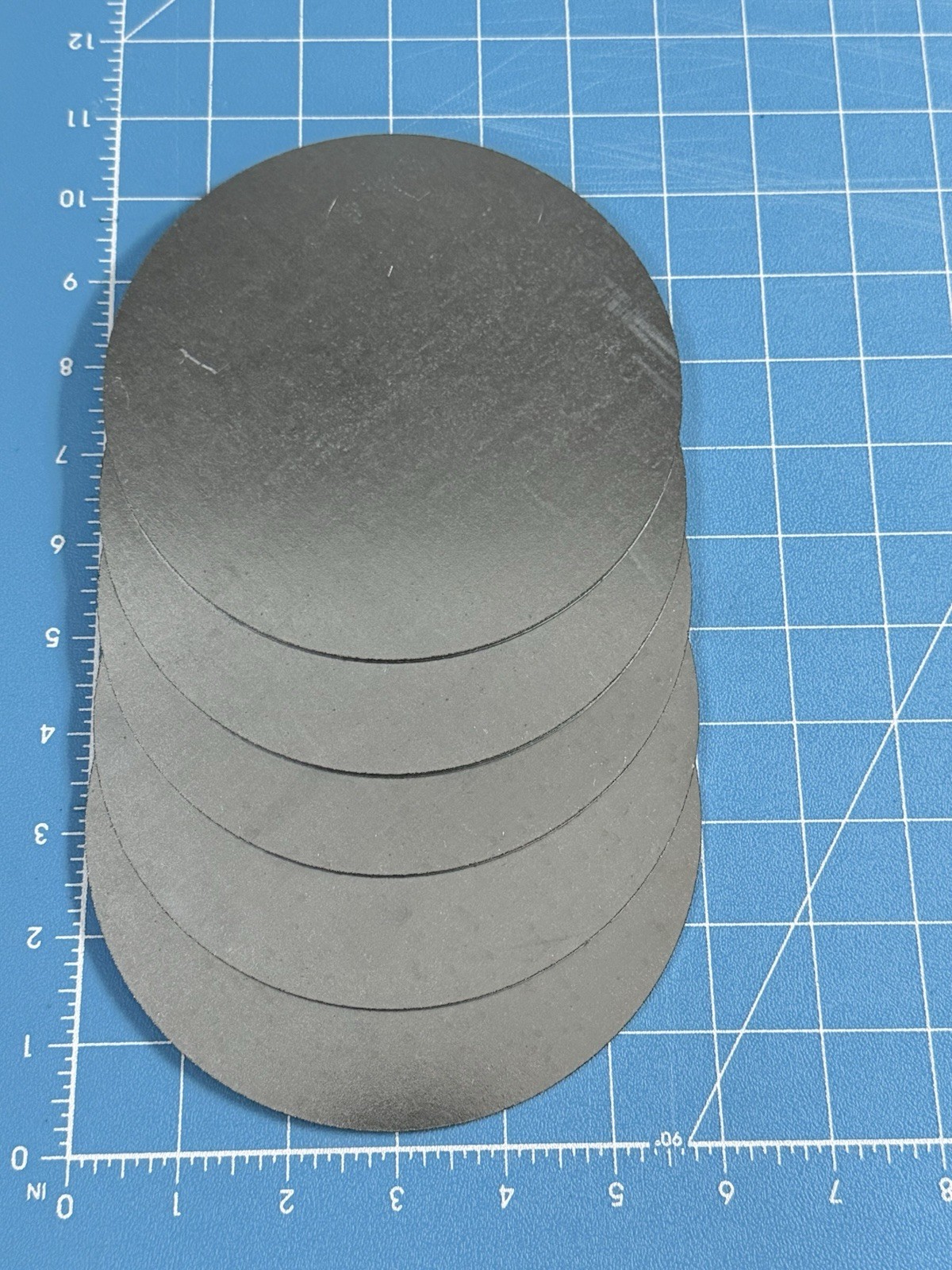 5-pc Round galvanized sheet metal disks – 6″ diameter Crafts Hobbies Discs