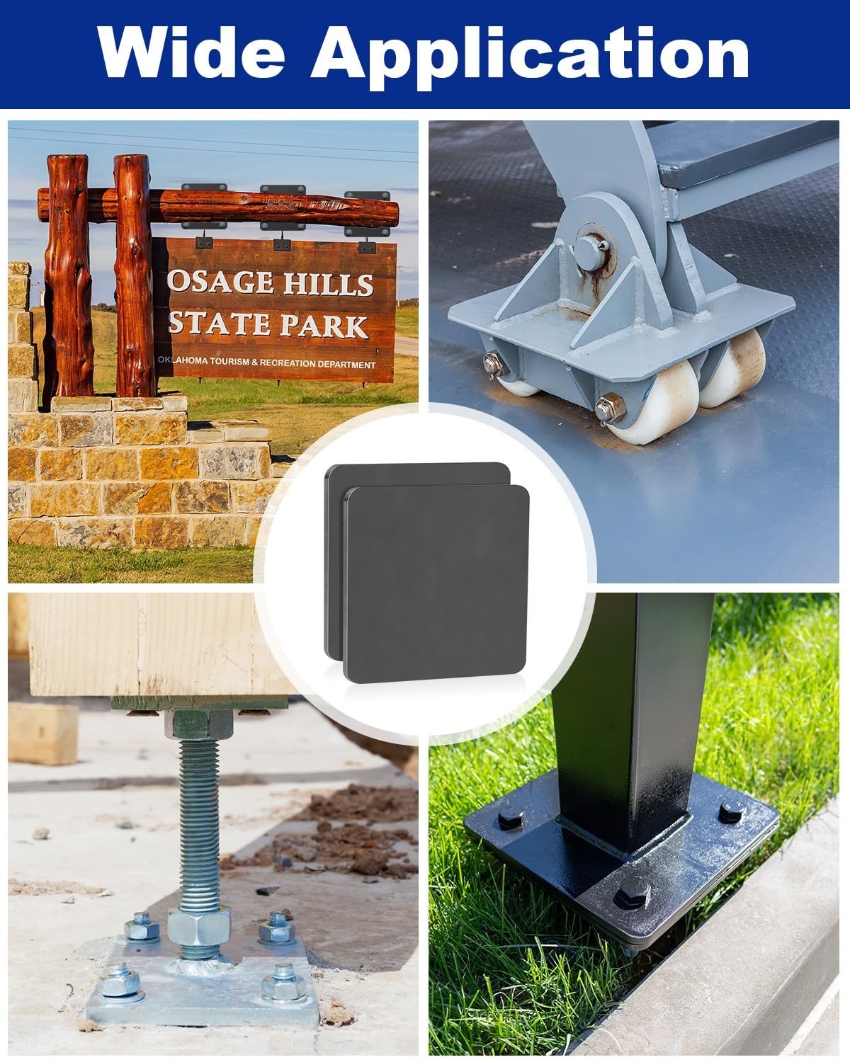10 X 10 X 1/4 Inch A36 Steel Plate Hot Rolled, Metal Square Plate for Constru…