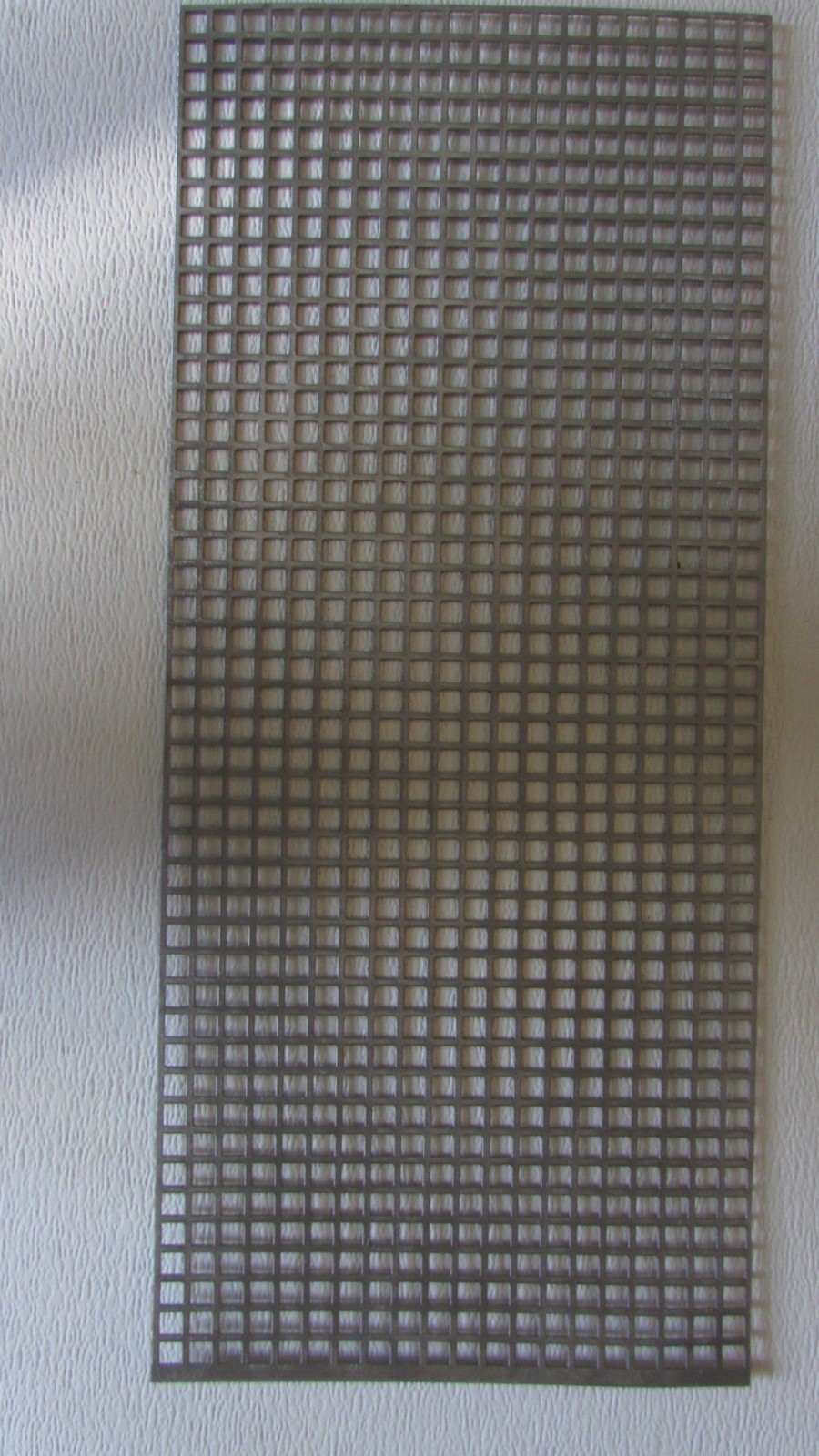 3/8 SQUARE PERFORATED METAL 16 GAUGE–PLAIN STEEL– 10-1/4″ X 29″