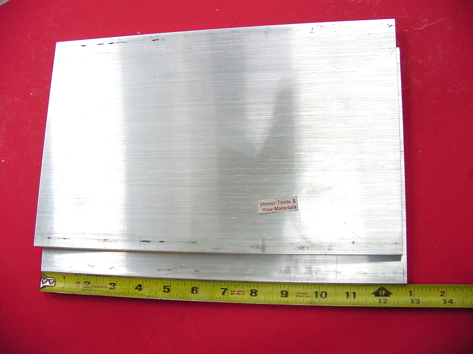 2 Pieces 3/8″ X 8″ X 12-3/4″ ALUMINUM 6061 FLAT BAR T6511 Extruded Stock Cut New