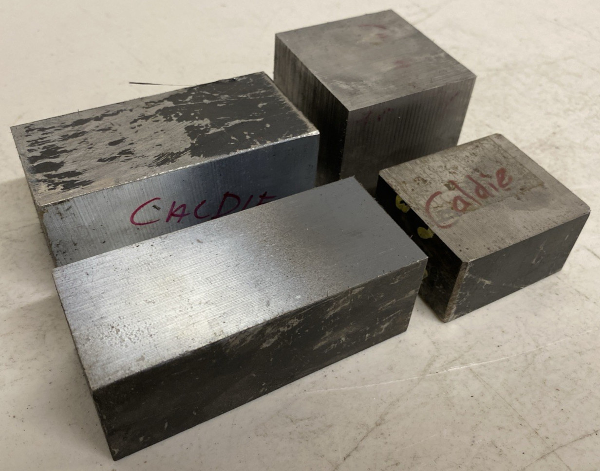 Lot 10.5 LBS Uddeholm Caldie Tool Steel Stock Rectangle Block Alloy CNC ESR