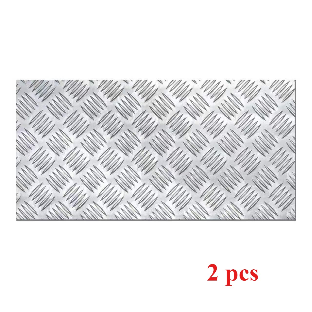 2 Pack Aluminum Checker Plate 254mm×508mm For Trailer & Garage Use