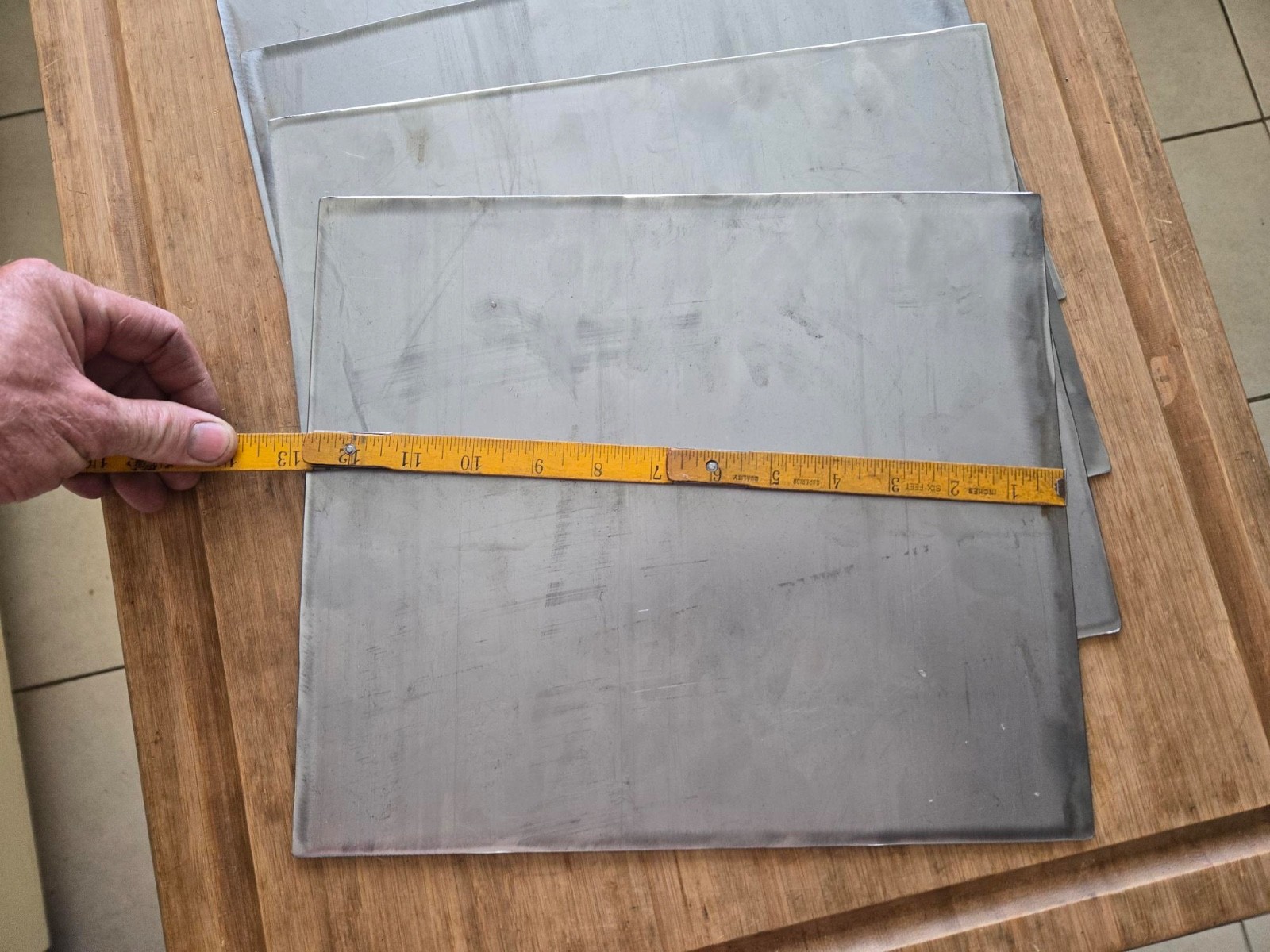 18 Gauge Steel Sheet Metal Cold Rolled 12 1/2 “W X 11 L IN (12 PACK)