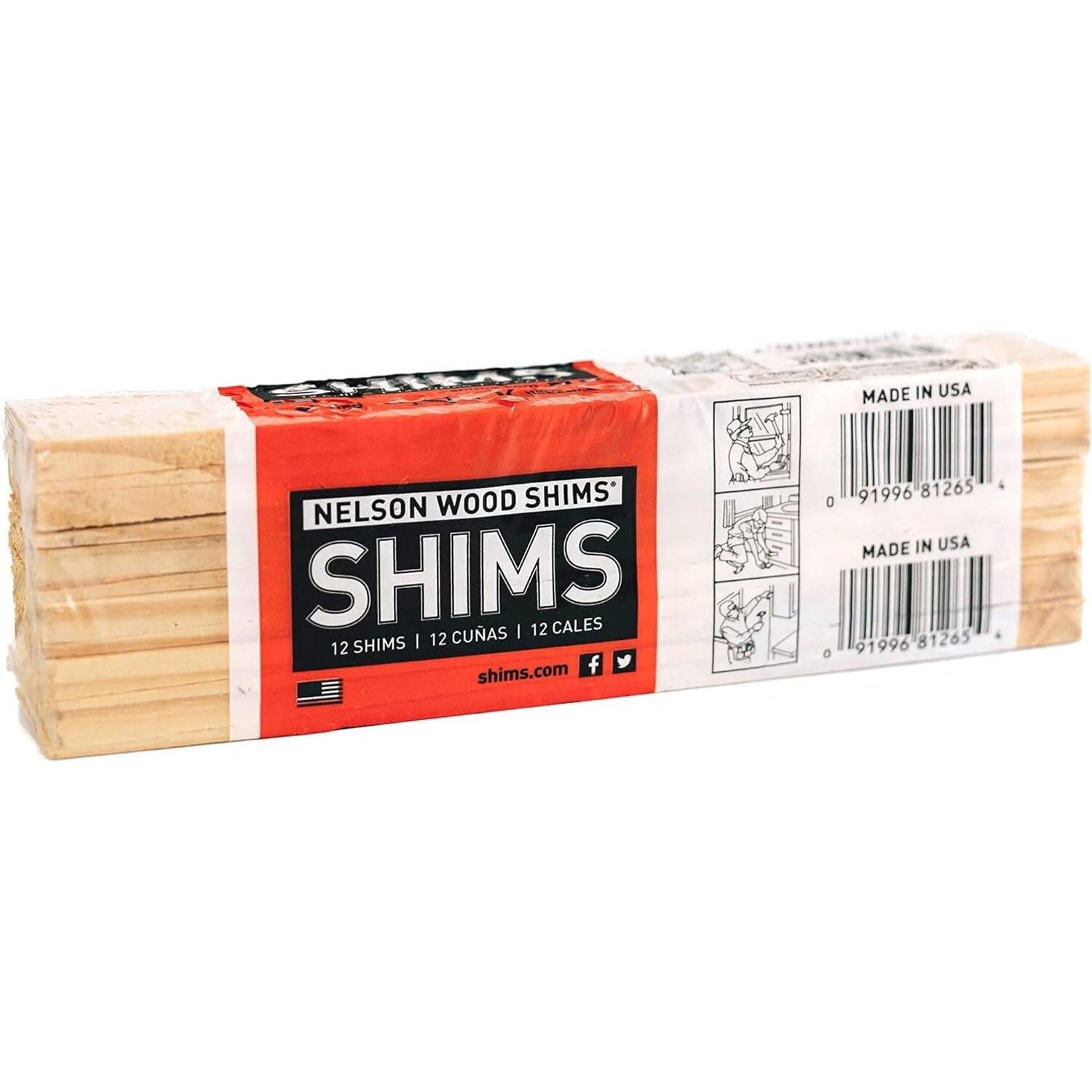 Nelson Wood Shims Diy Bundle Wood Shims 8inch Shims High Performance Natural Woo