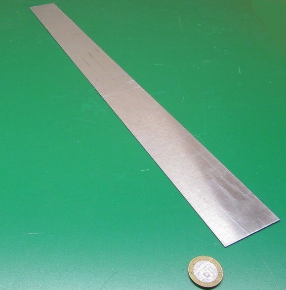 6061 T6 Aluminum Bar .016″ Thick x 2.0″ Wide x 48″ Length, 3 Pieces