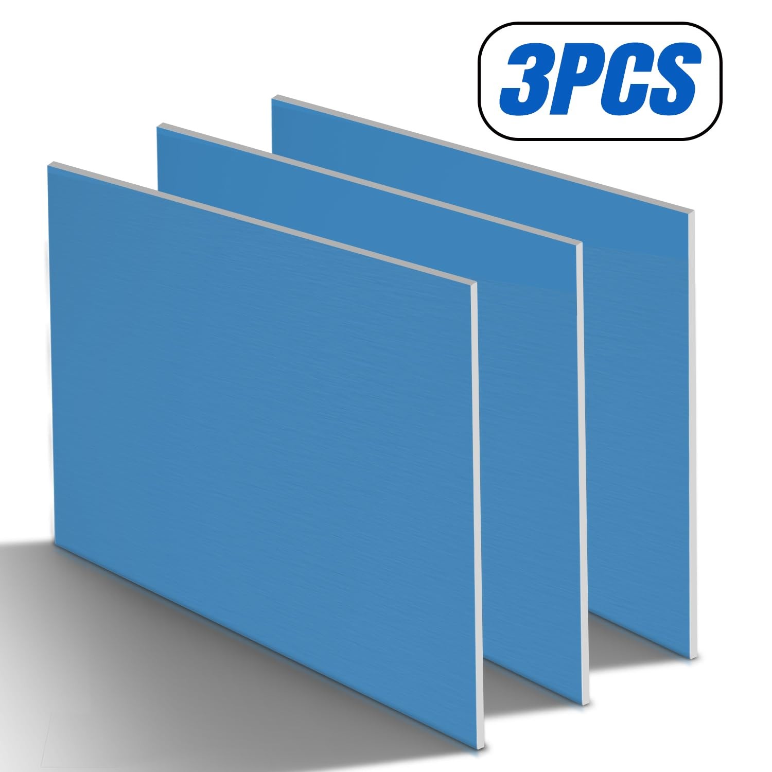6061 T651 Aluminum Sheet Metal Plate 6×6 Inch 18 Gauge 1mm DIY Craft 3 PCS