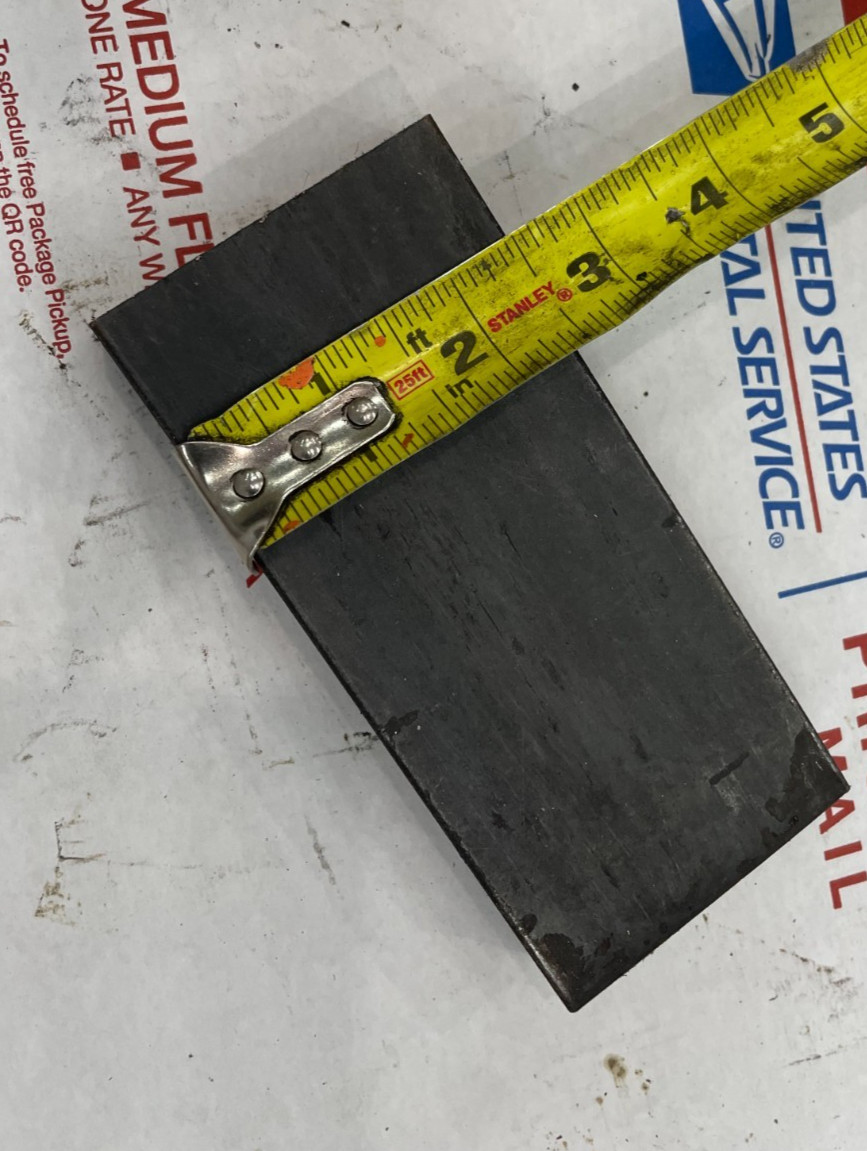 1″ A36 STEEL PLATE 2-1/2″ X 5-1/2″ X .5″ THICK HOT ROLL FLAT WELDING ARBOR PRESS