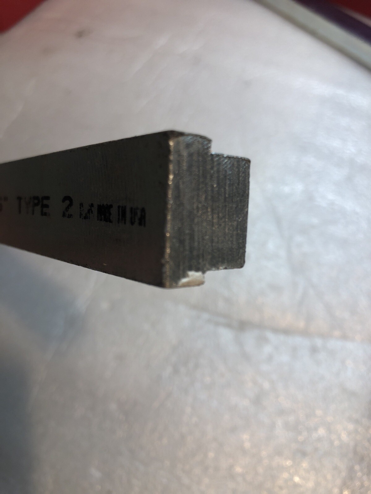 Step Key Stock SK-25-2, 3/4” X 15/16” Type 2, 12 In L, Zinc Plated, Made in USA