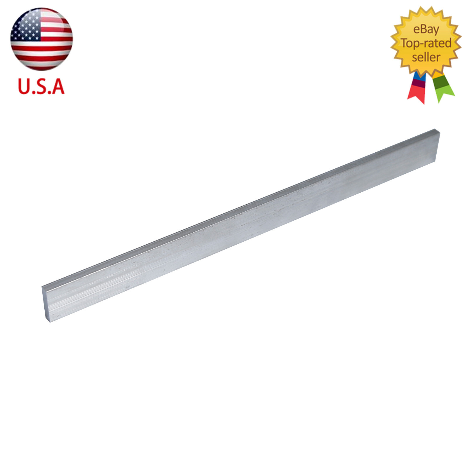 2x Metal T6061 Aluminum Flat Plate Sheet Stock Length 300mm Width 25mm Thick 6mm