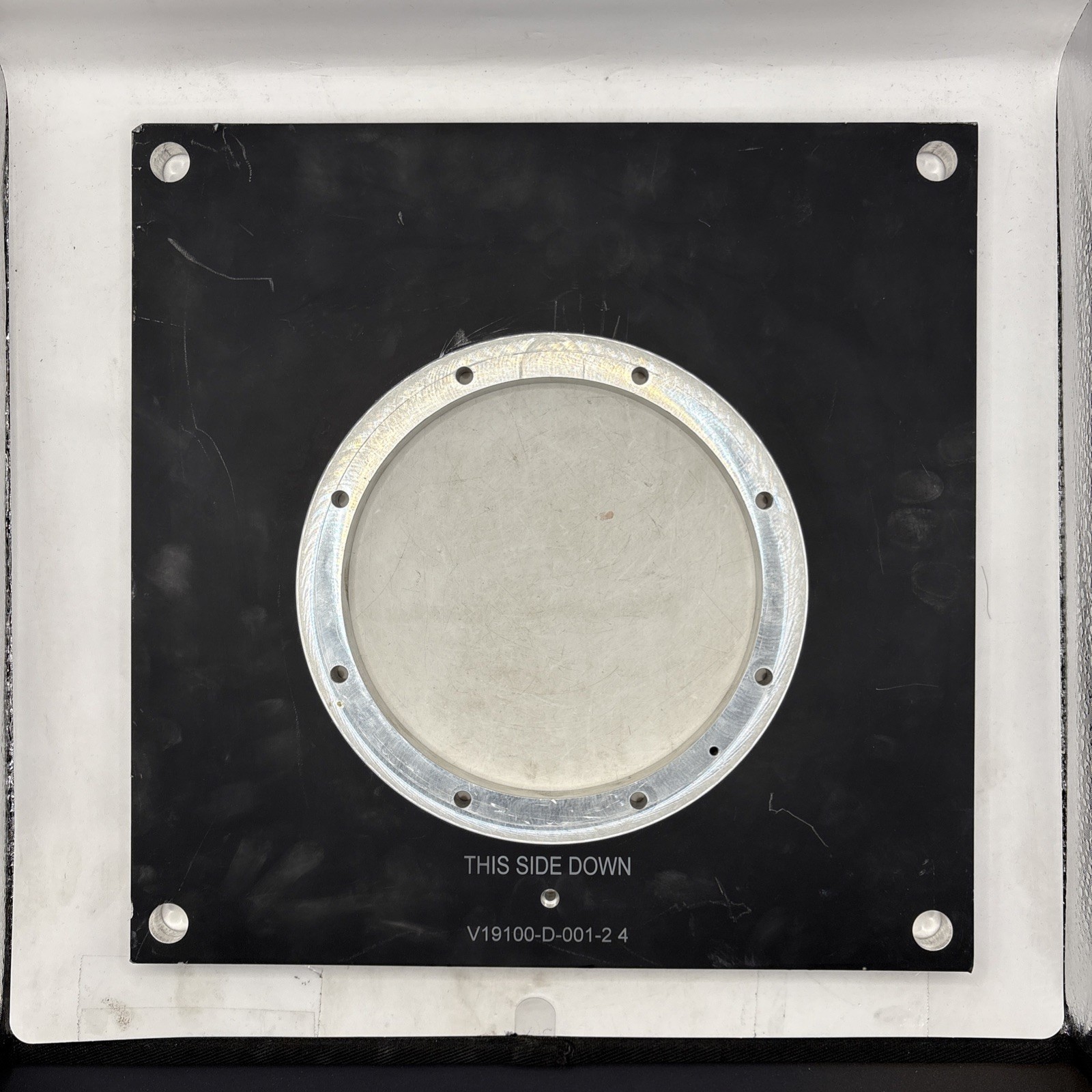 Industrial Stainless Steel Plate 12x12x1/2 Inches For Parts, Art, Or Other As Is