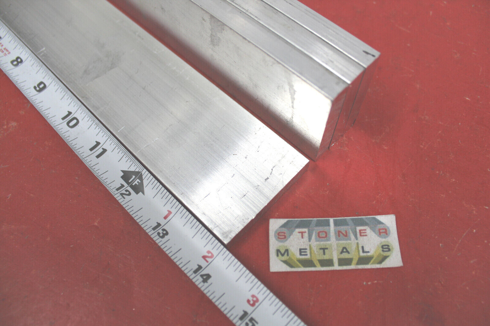 4 Pieces 3/8″ X 2″ ALUMINUM 6061 FLAT BAR 14″ long T6511 Solid Mill Bar Stock