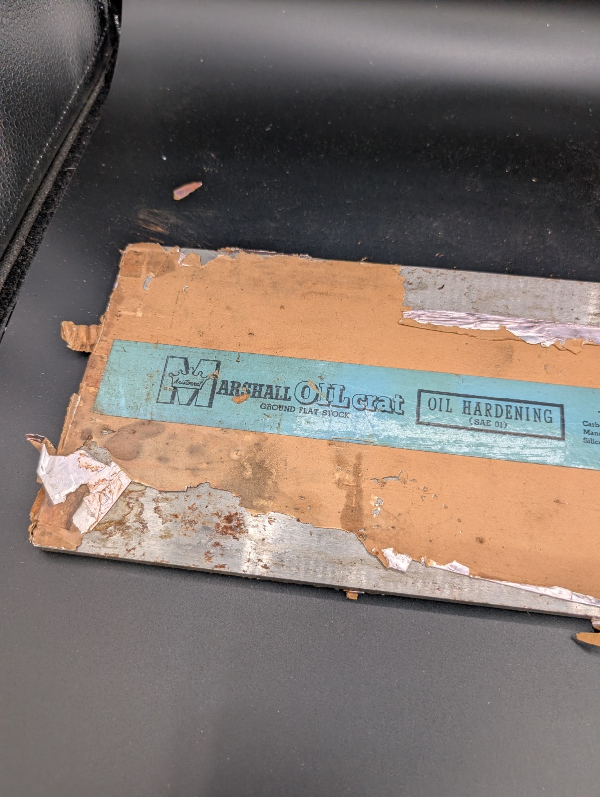 NOS Marshall Oil Hardening Precision Ground Flat Stock 7/16″ X 6″ X 18″ Type O1