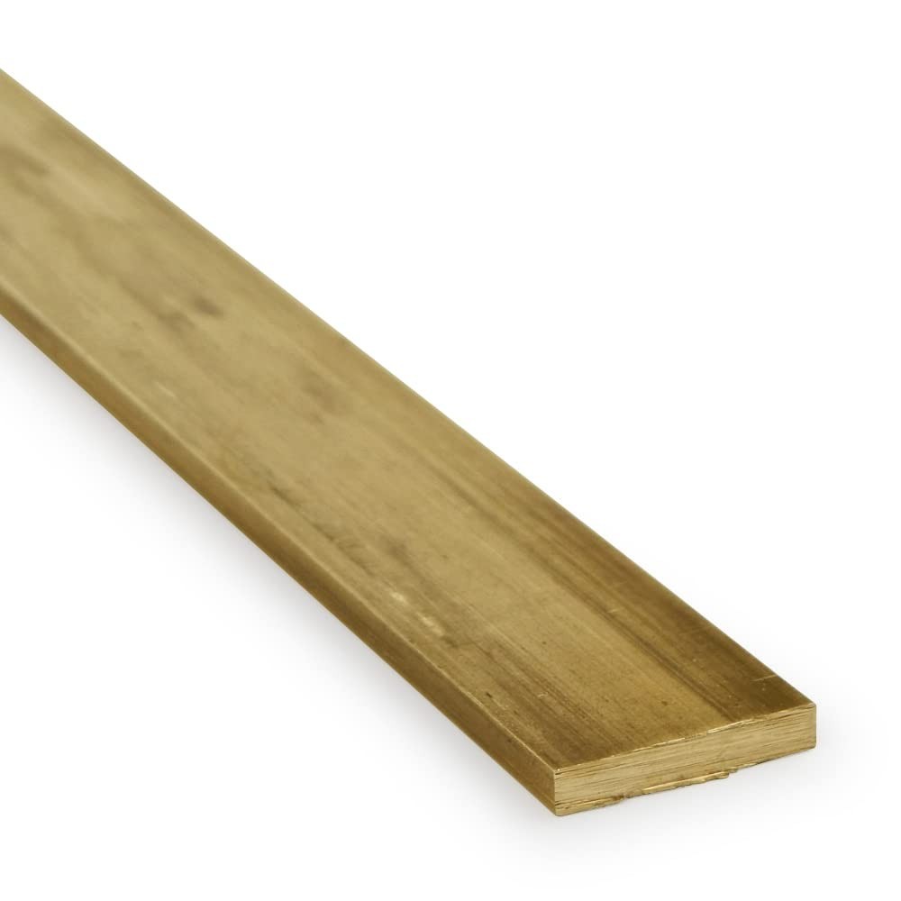 360 Brass Rectangular Bar Unpolished (Mill) Finish H02 Temper ASTM B16