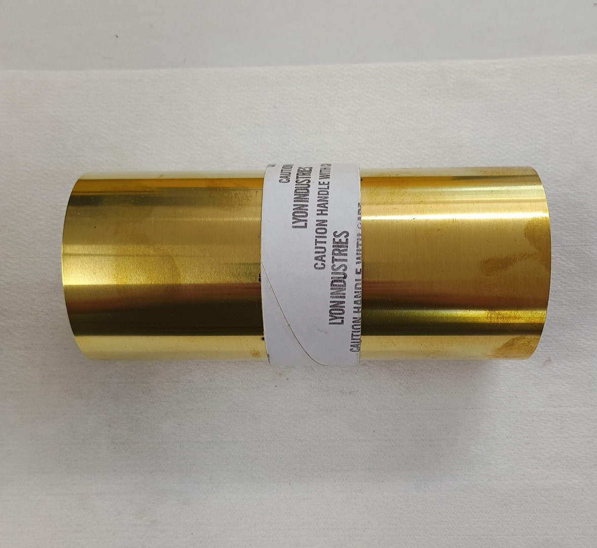 Lyon Industries BRX-9 Brass Shim Stock Roll 6″ x 60″ x .009″ Thick #106751