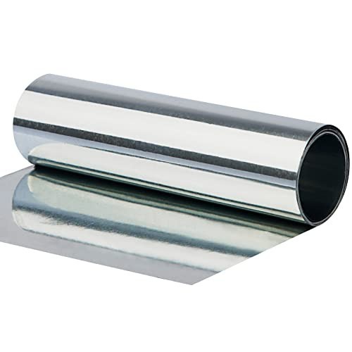 High Purity Zinc Foil, Pure Zn Sheet Plate Metal 0.07x100x1000mm, White