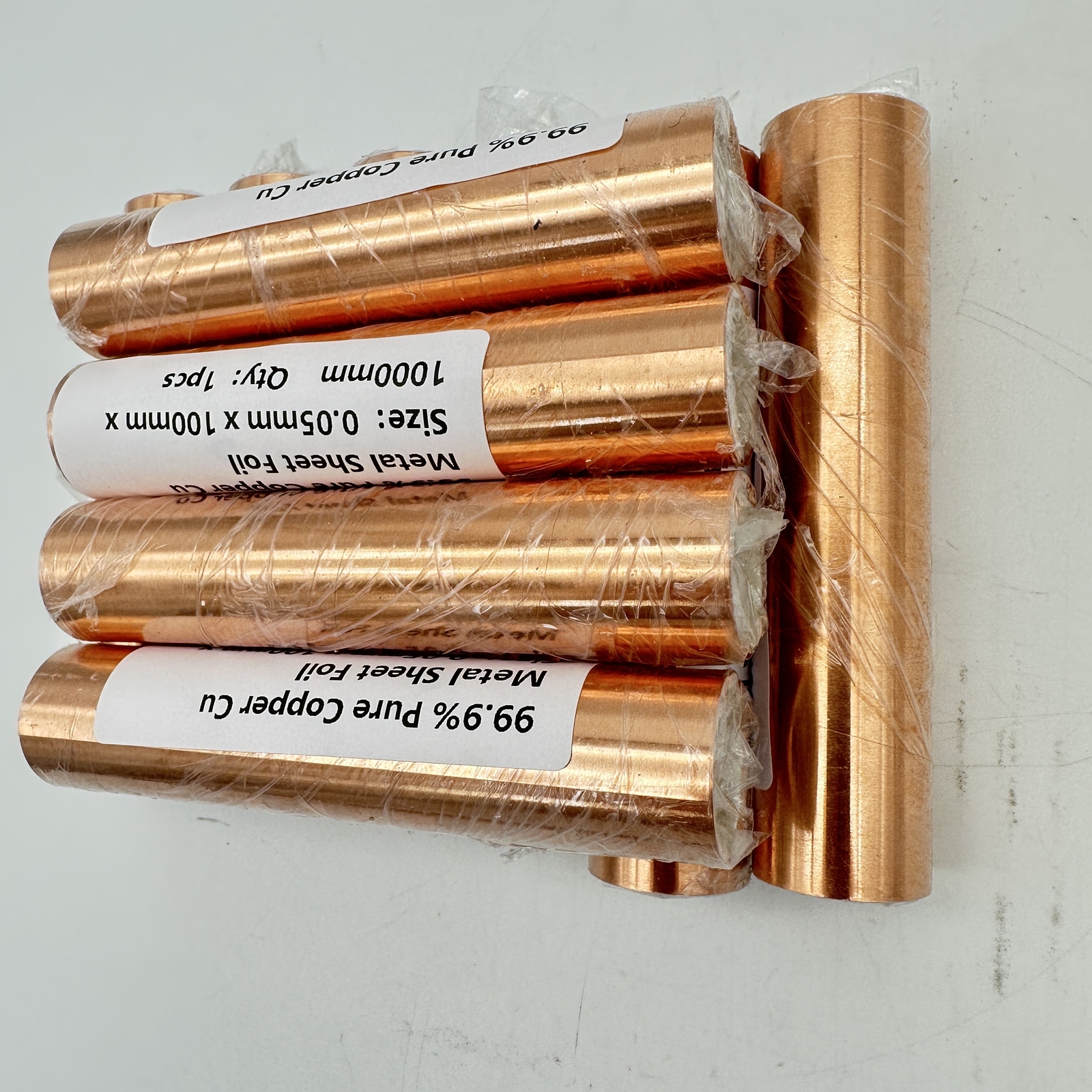 1PC 0.05mm x 100mm x 1000mm 99.9% Pure Copper Cu Metal Sheet Foil