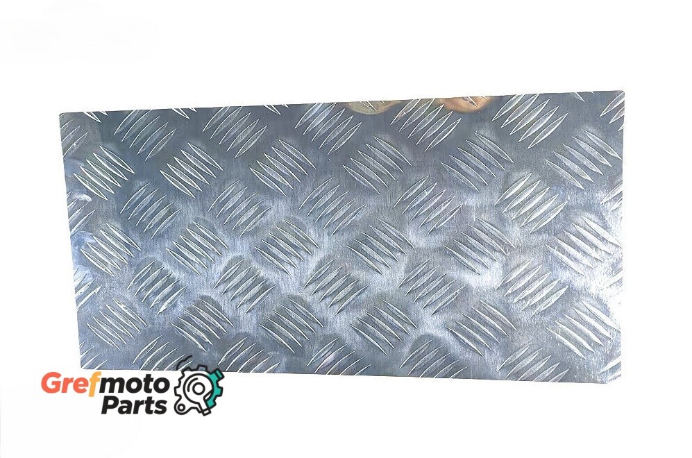 10”x20” Silver Diamond Plate Aluminum Sheet Metal Tread Plate