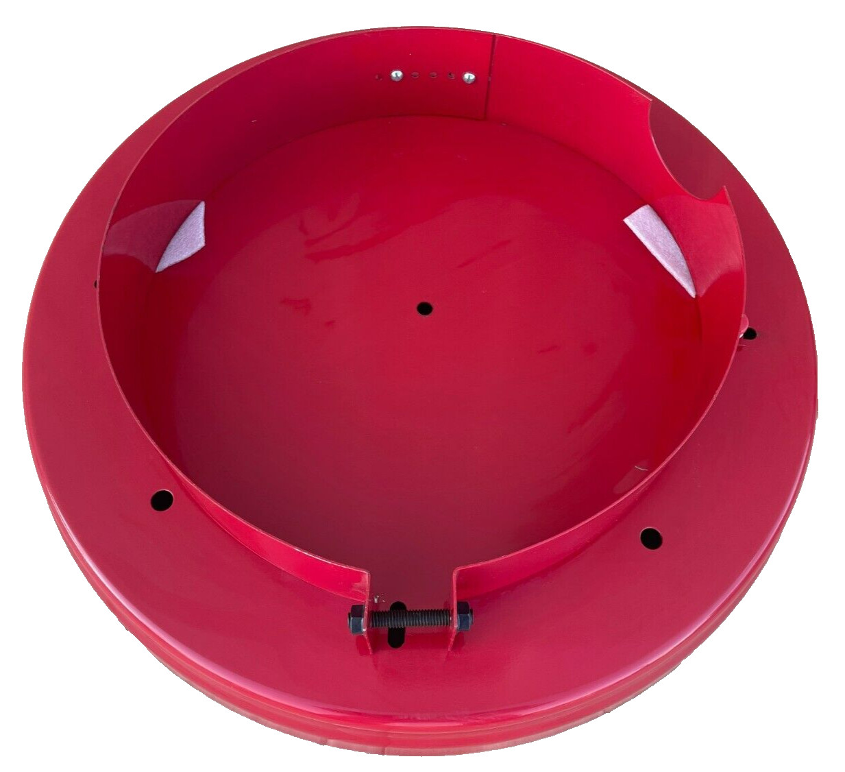 Unbranded Steel Round Cylinder Holder Base Red
