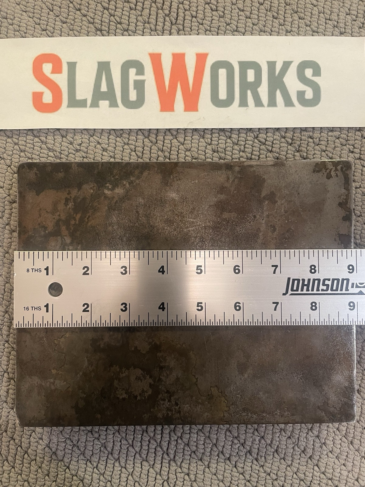 1/8x8x9 inch steel plate 8”x9” A36 Hot Roll Flat .125″ Thick