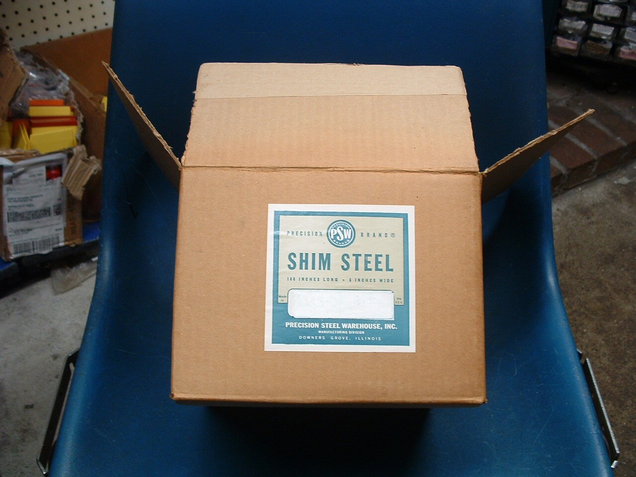 ROLL OF SHIM STEEL PRECISION BRAND A-18, .018 GUAGE 6″ WIDE X 100″ LONG USA