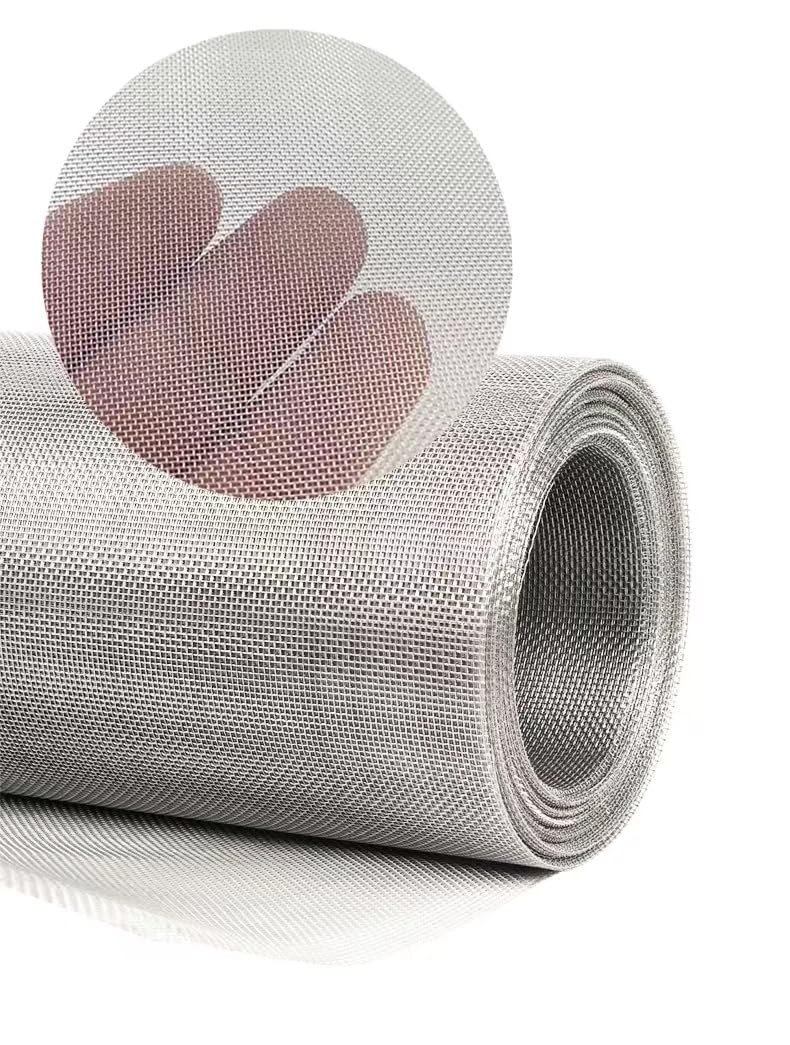 304 Stainless Steel Mesh Screen#60Mesh 15.7inchx47.2inch, Silver