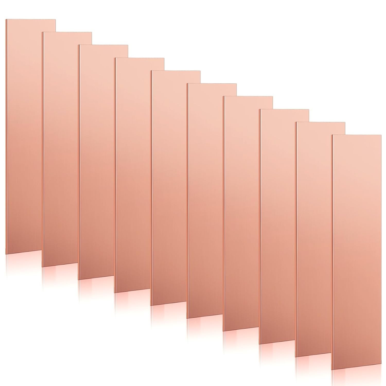 10 Pack 99.995% Pure Copper Anode Sheets