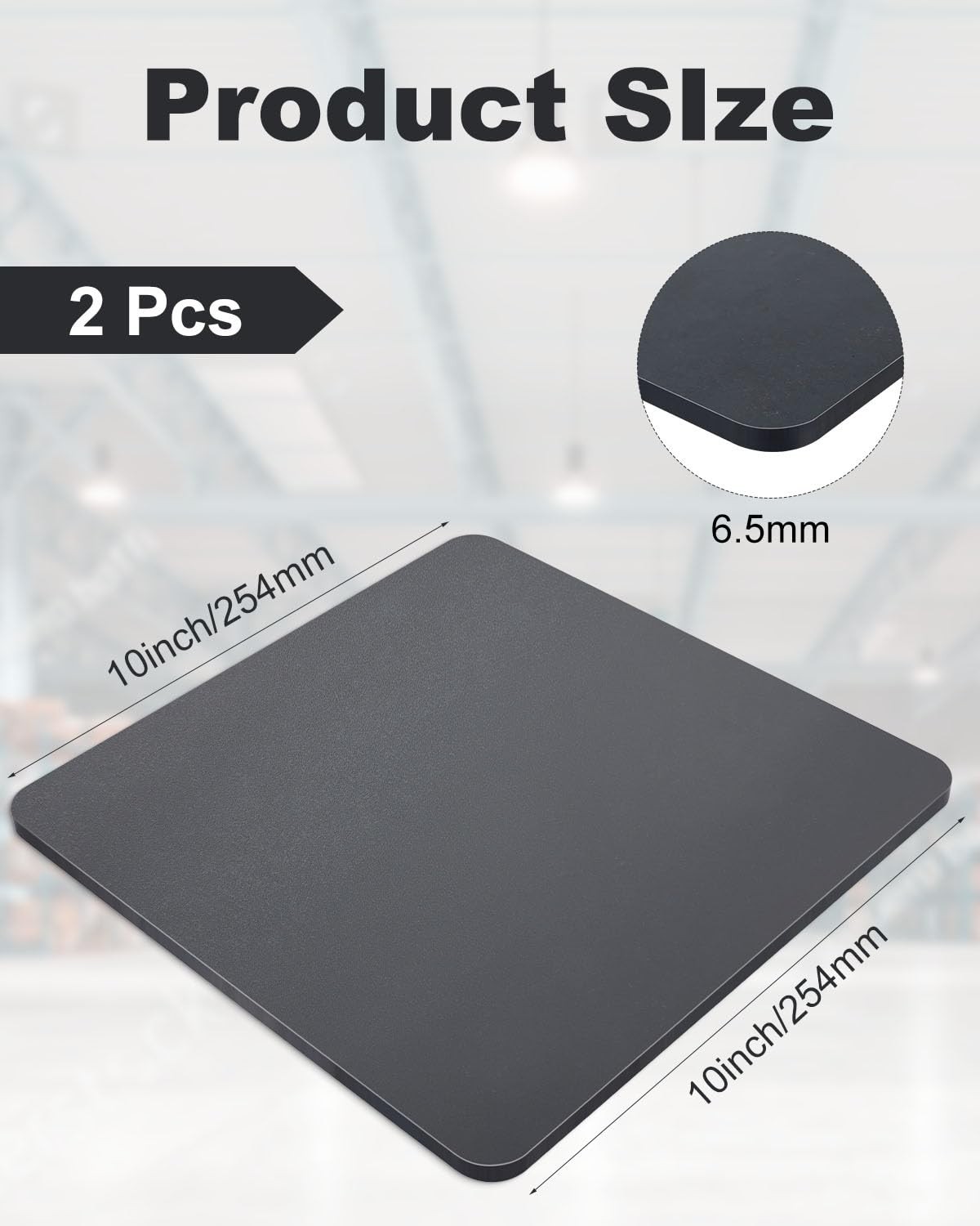 High Strength 2 Pcs 10×10 Steel Plates – 1/4″ Thick A36 Weldable Fabrication