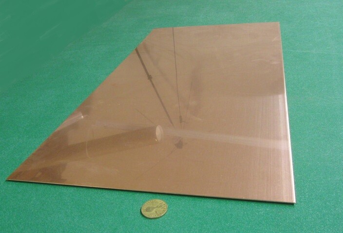 101 Copper Sheet 1/8 to 1/4 Hard .040″ Thick x 12.0″ Wide x 24.0″ Length