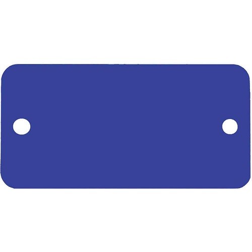 CH Hanson 43051 – Tag-3/4″x1-3/4″ Round Corners Anodized Aluminum Blue 5pk