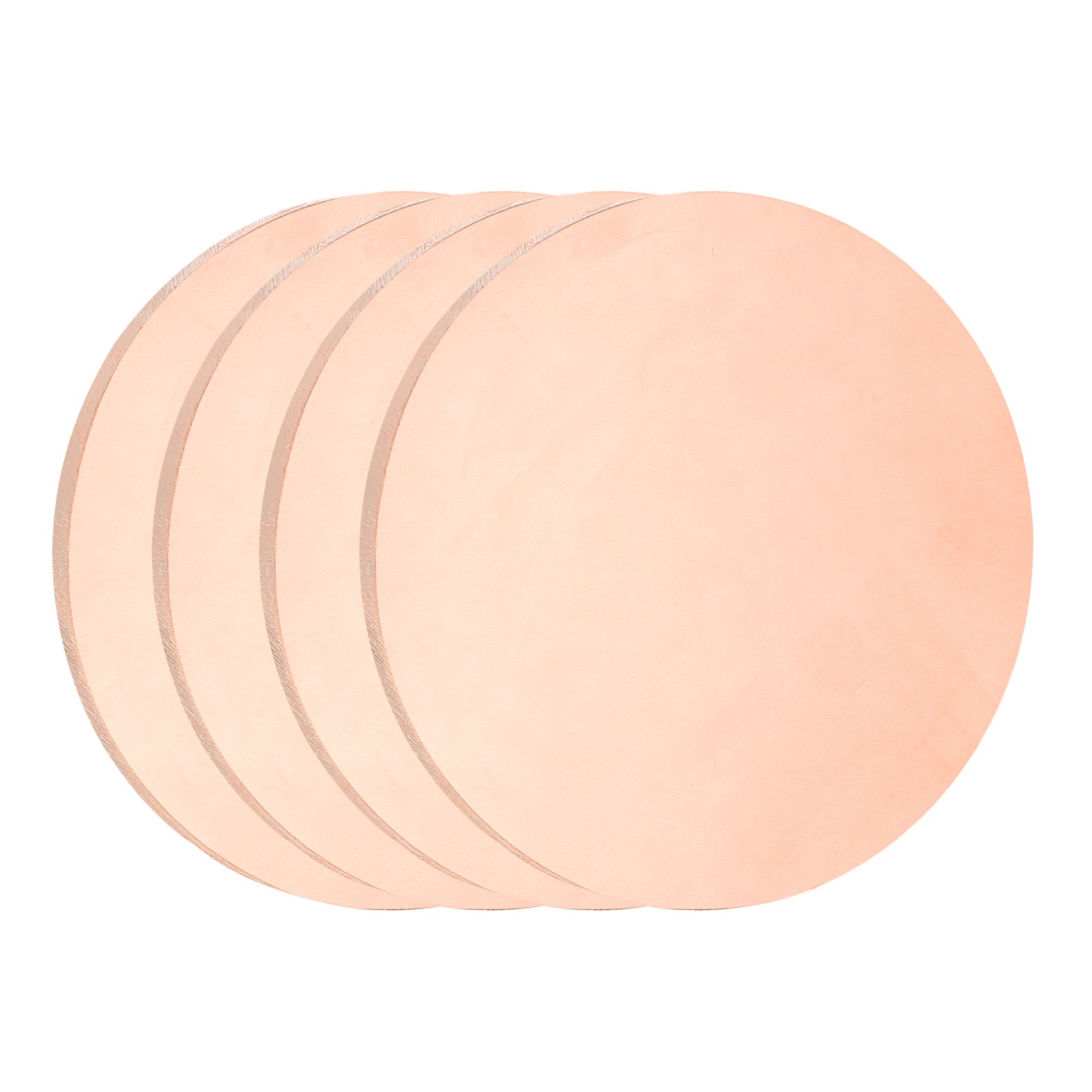4Pcs Copper Round Plate, 0.06″ Thick 1.2″ Dia C1100 Pure Copper Sheet