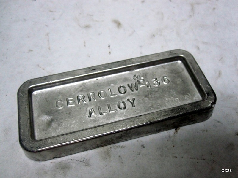 Cerrolow 136 Low Temperature Alloy 1 lb. Ingot