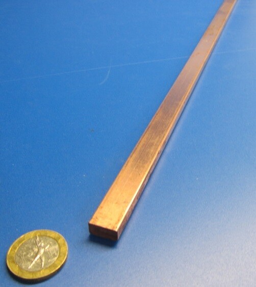 182 Copper Bar 1/4″ Thick x 1/2″ Wide x 6 Foot Length