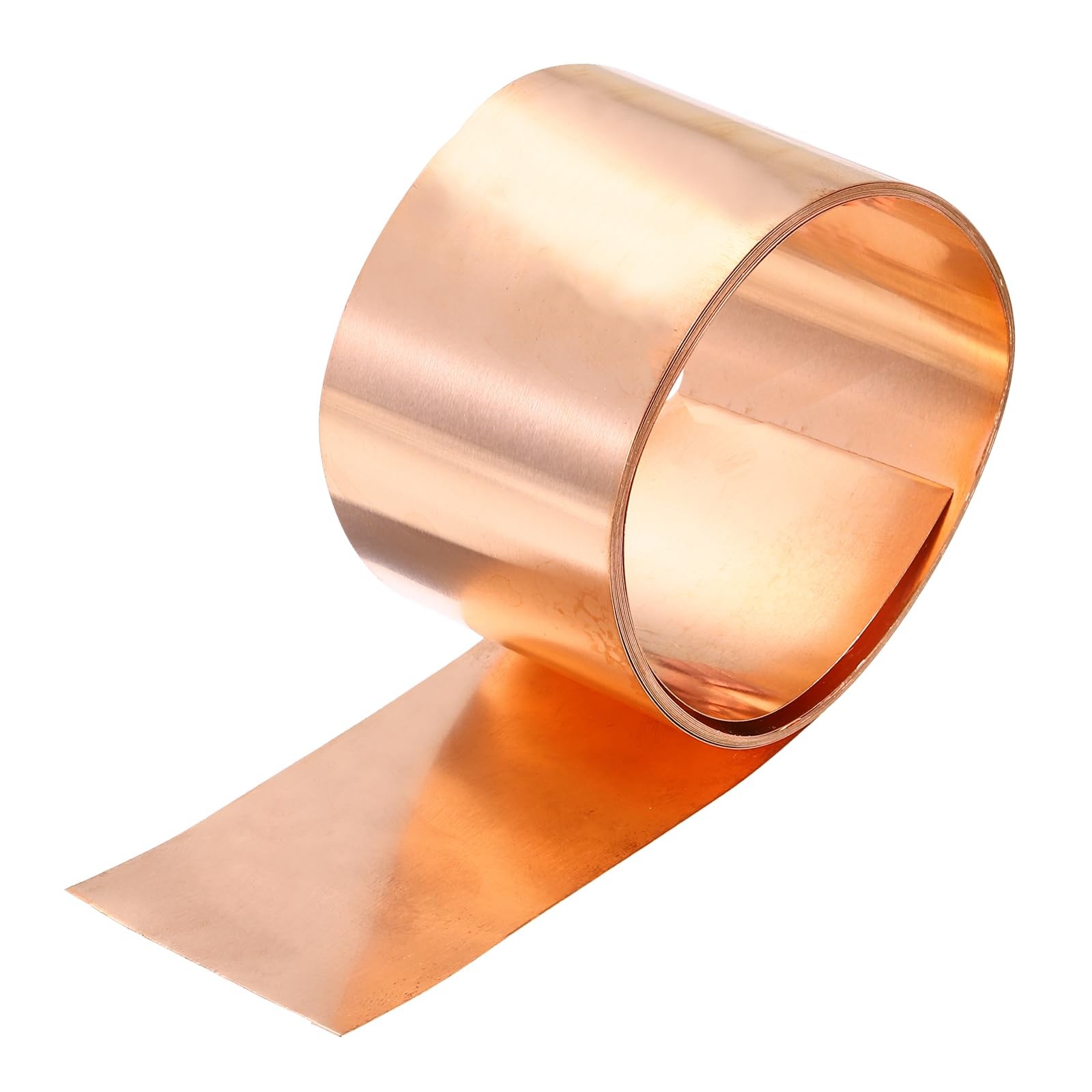 0.3mm x 50mm x 2000mm Copper Sheet Roll 99.9% Pure Copper Tape Flash Sheet Met…