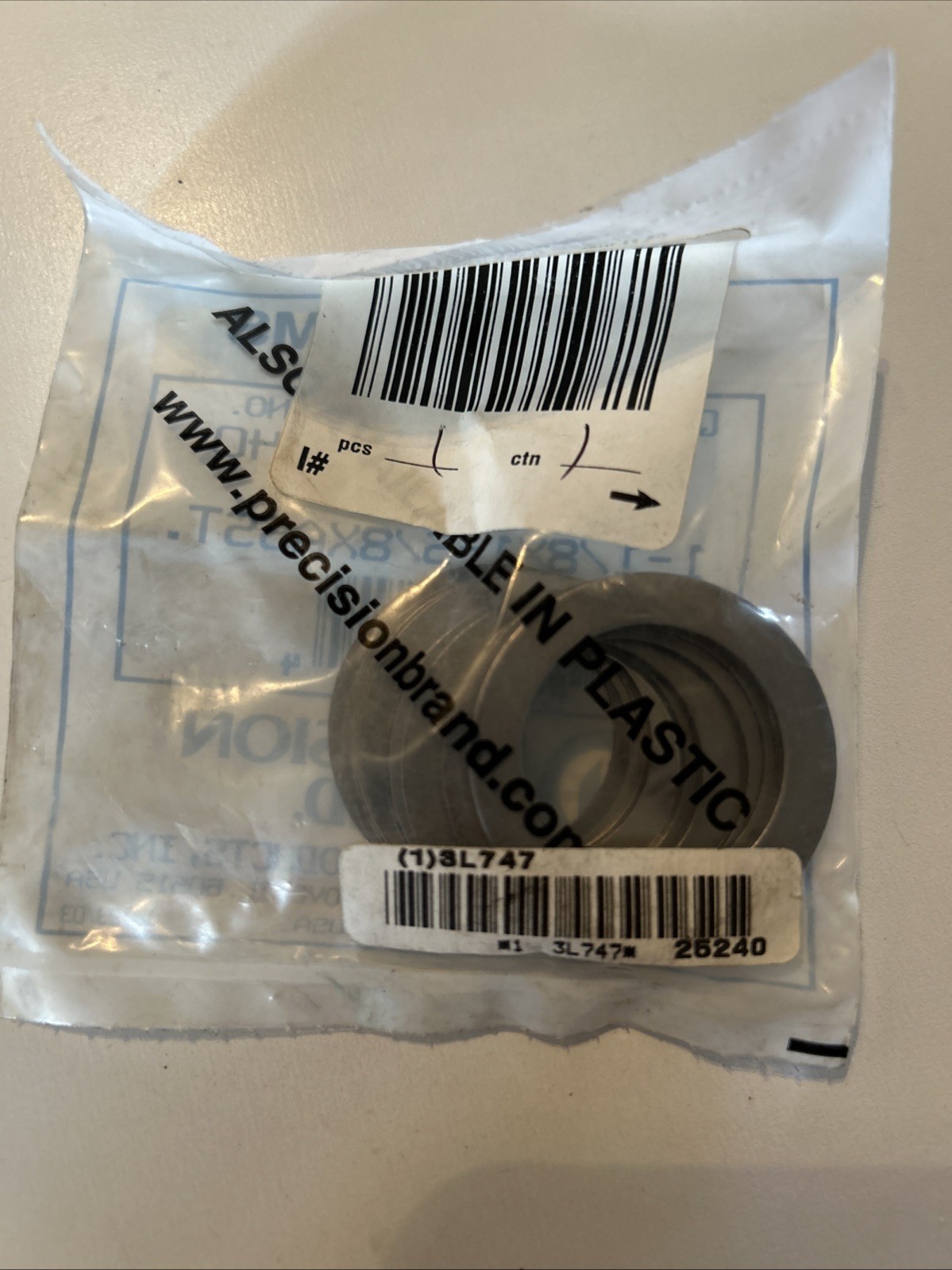 PRECISION BRAND 25460 Arbor Shim Assortment,19 pcs,Steel 3L755