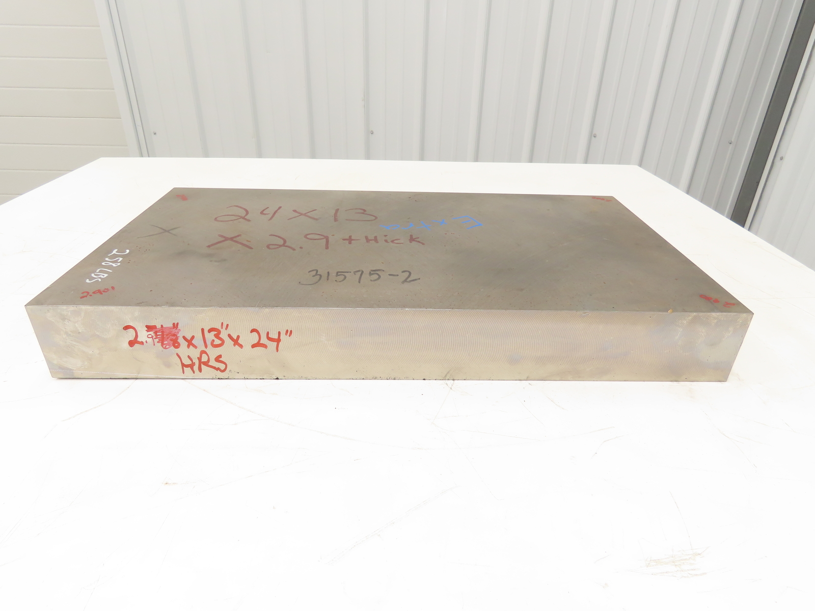 Hot Rolled Steel Flat Ground Bar Stock 2.9″ Thick x 13″W x 24″L 258 Lbs