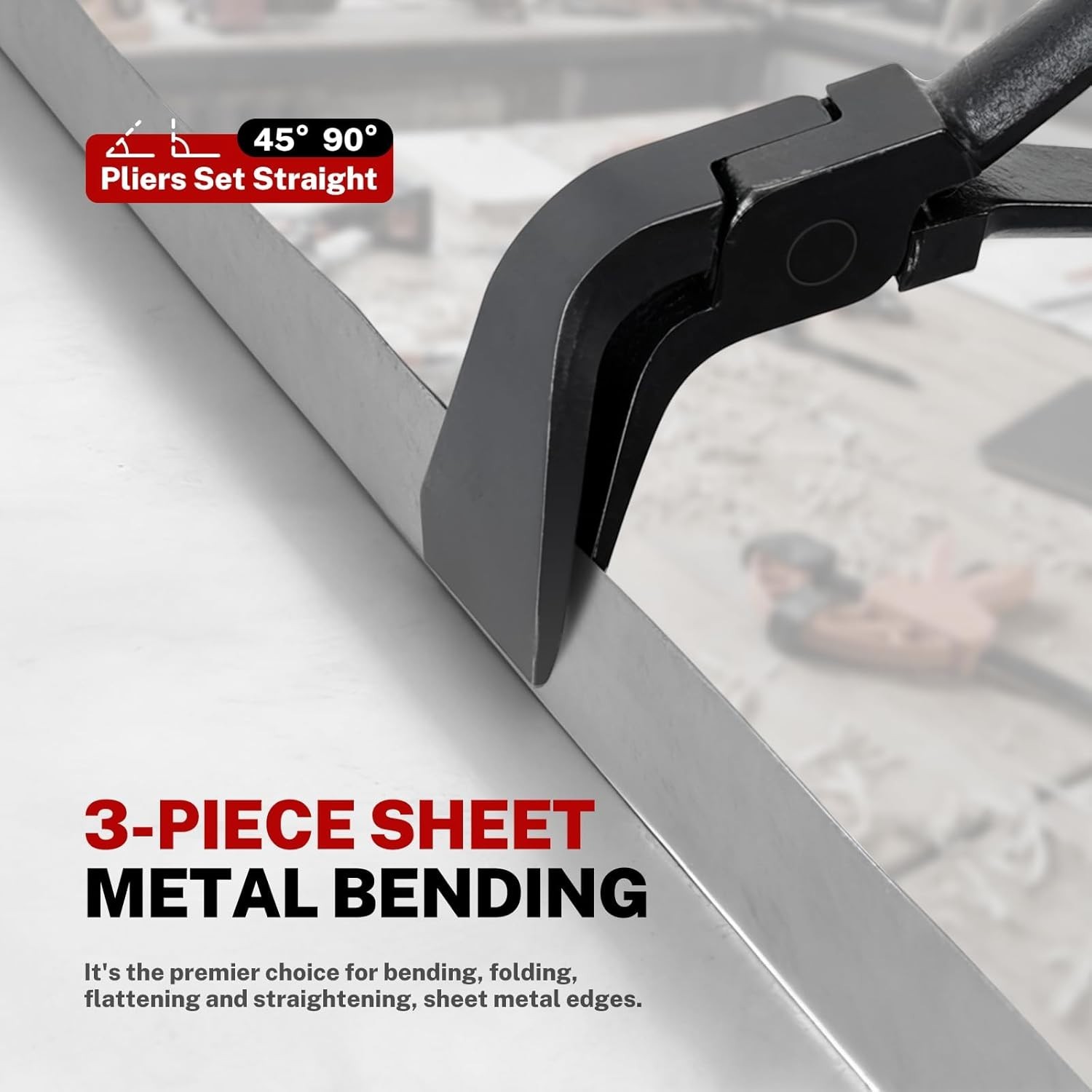 3-Piece Hand Seamer Set, Metal Bending Pliers