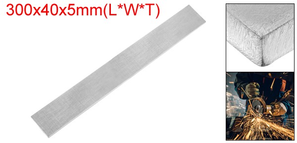 3/16″ Thickness 1-9/16″ Width 12″ Length 316 Stainless Steel Flat Bar Metal Bar
