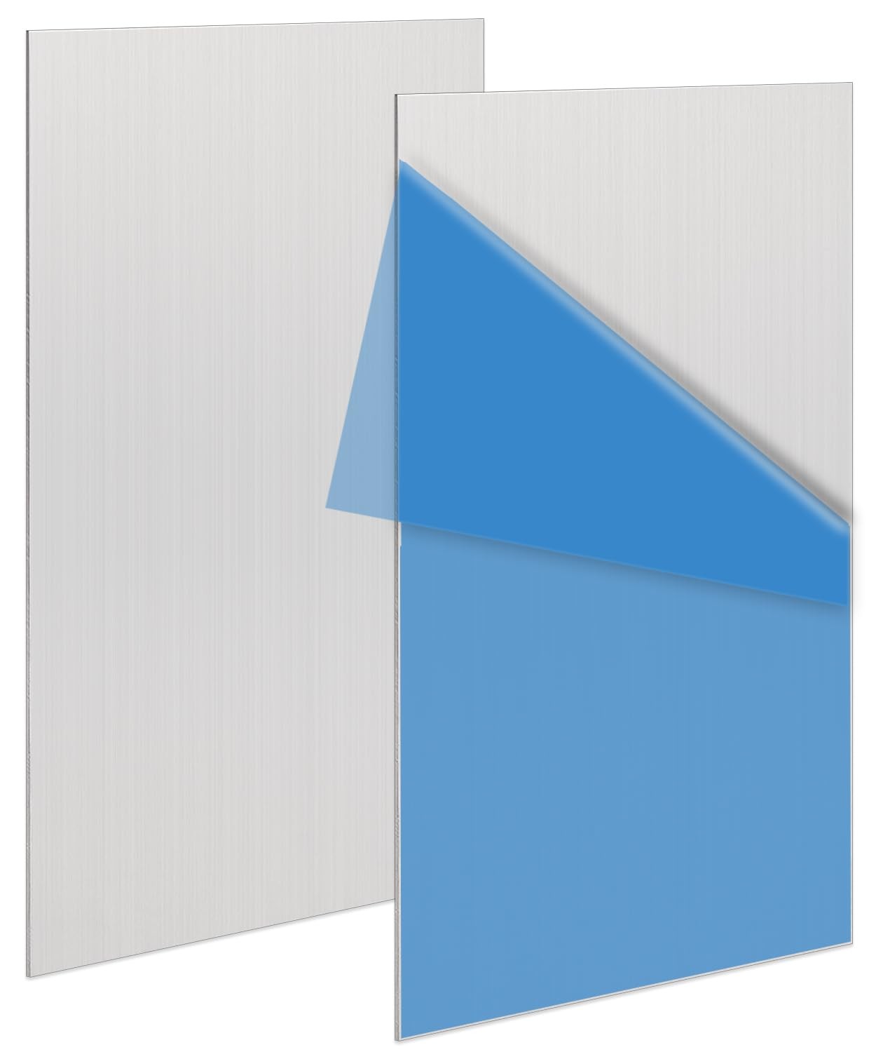 2 Pack 5052 H32 Aluminum Sheet Metal 8” x 4”x 1/16”(0.06″) Flat Plain Thin Al…