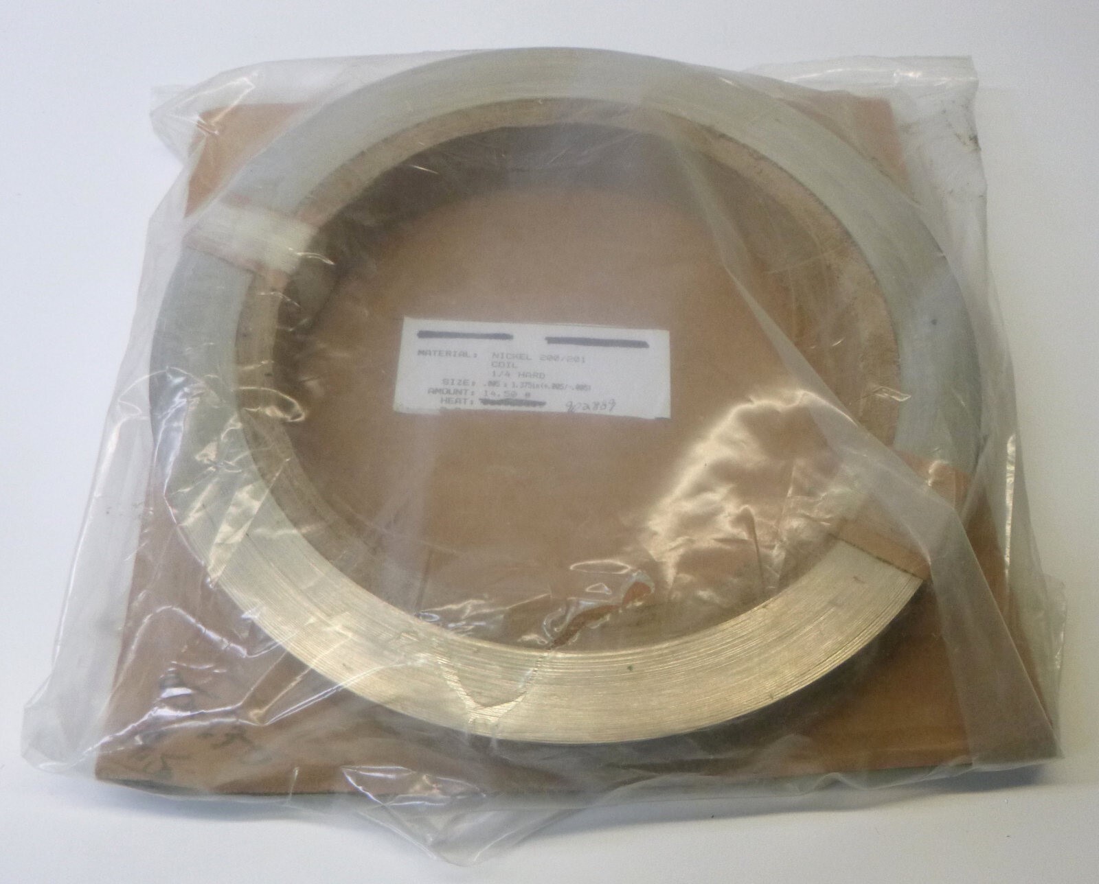 National Electronic Alloys (NEA) Nickel 200/201 Coil, 0.005″ x 1.375″, 14.5 lbs.