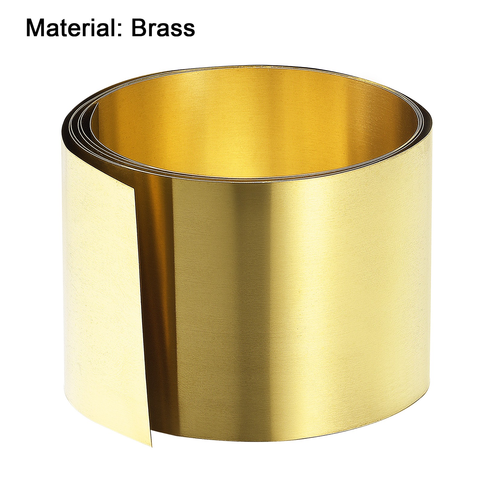 1000mm x 50mm x 0.1mm Brass Sheet Roll Metal Foil Plate Industrial