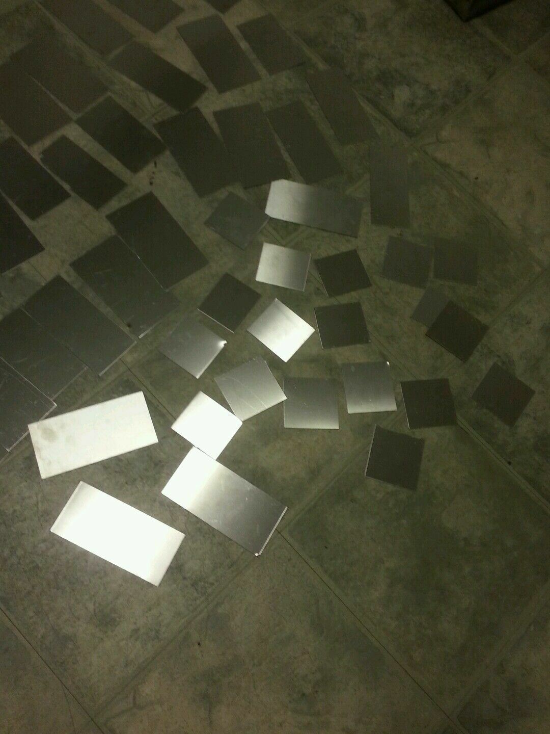 30 piece 304 316 Stainless steel 24 gage Plate various sizes and shapes 2″ x 6″