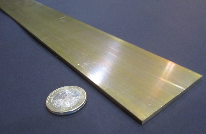 360 Brass Flat Bar 1/8″ Thick x 2 1/2″ Wide x 48.0″ Length