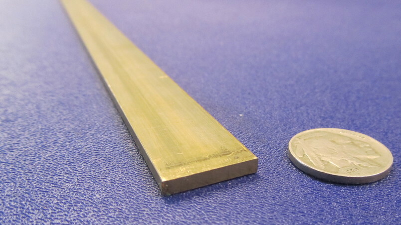 385 Brass Flat Bar 1/8″ Thick x 3/4″ Wide x 4 Foot Length