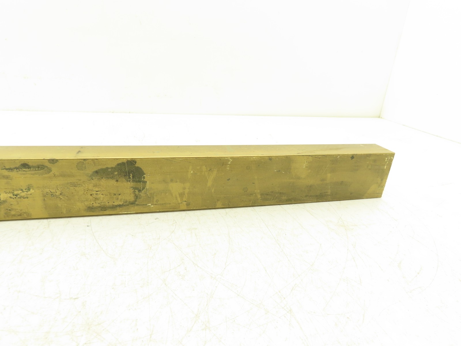 360 Yellow Brass Stock Rectangle Flat Bar 1-1/2″x 2-1/2″x 25″L 28.5lbs