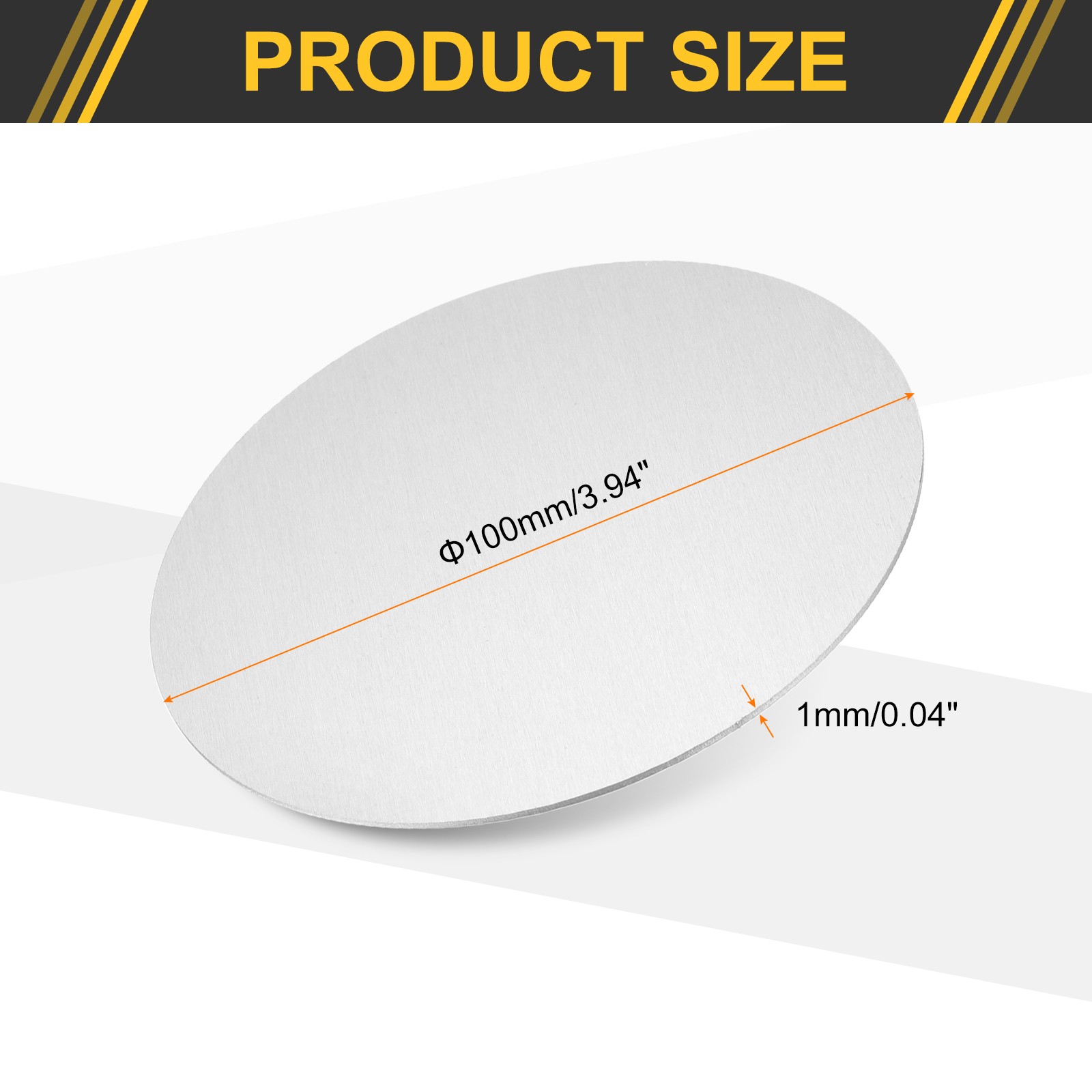 4″ Dia 0.04″ Thick Aluminum Disc METAL STAMPING Circle Plates Round Sheets