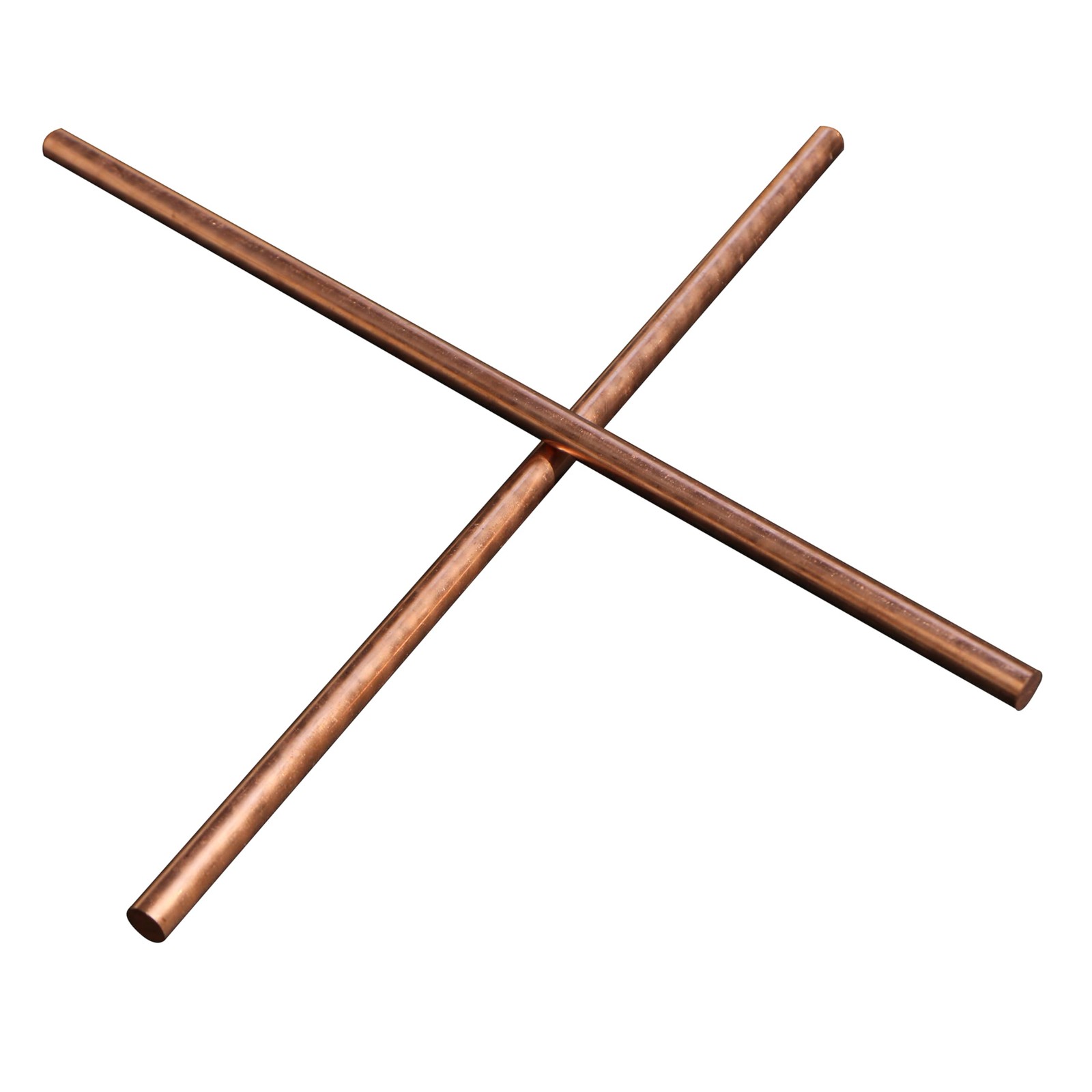 2 PCS 9.5mm 3/8 Inch Copper Round Rods Lathe Bar Stock 305mm 12 Inch