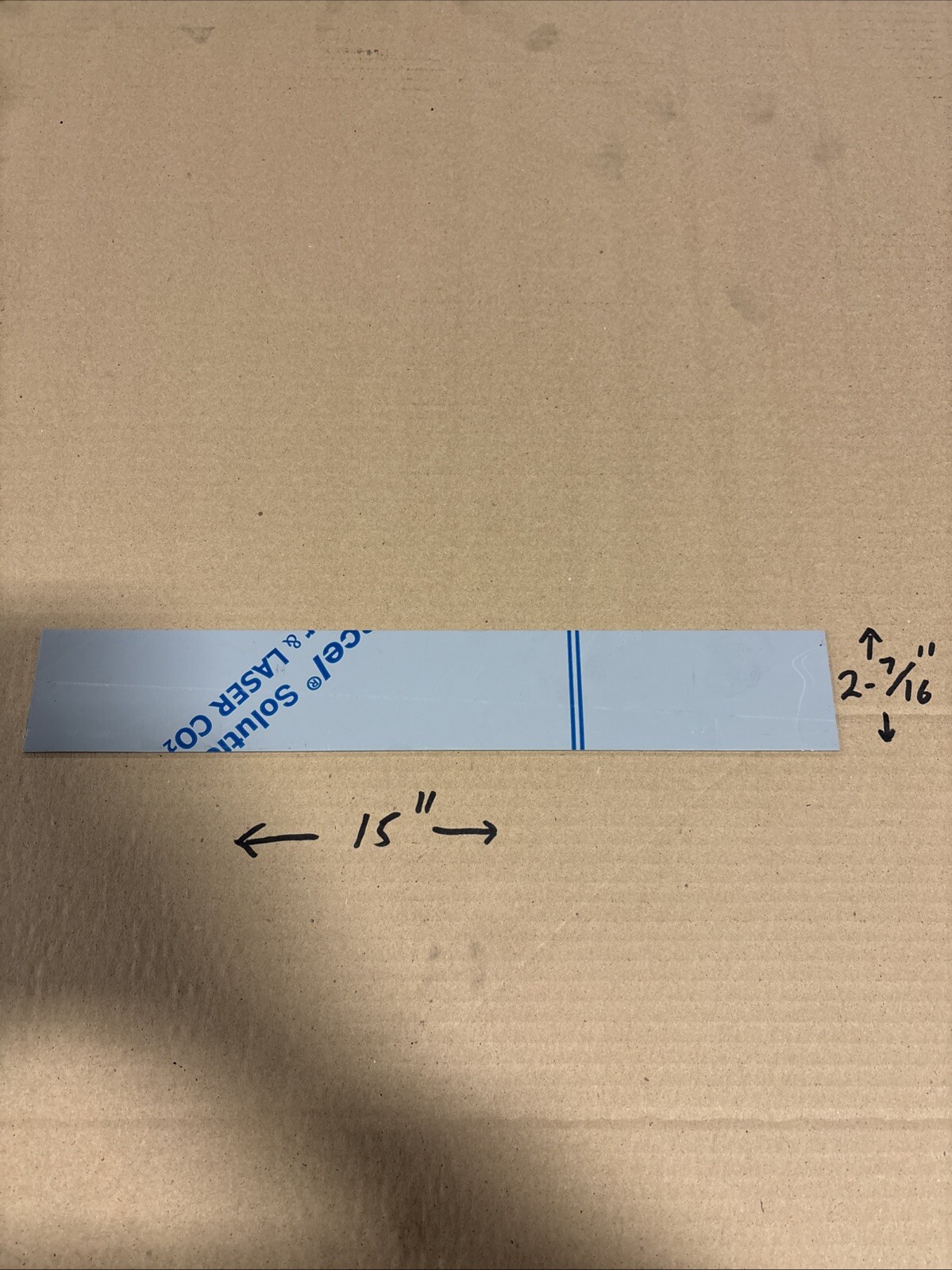 16 Gauge (0.060) 2-7/16” X 15” – Stainless Steel Sheet – Papered